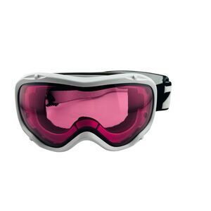 ZIONOR Ski Goggles White Rose Pink High Contrast Lenses Great Condition